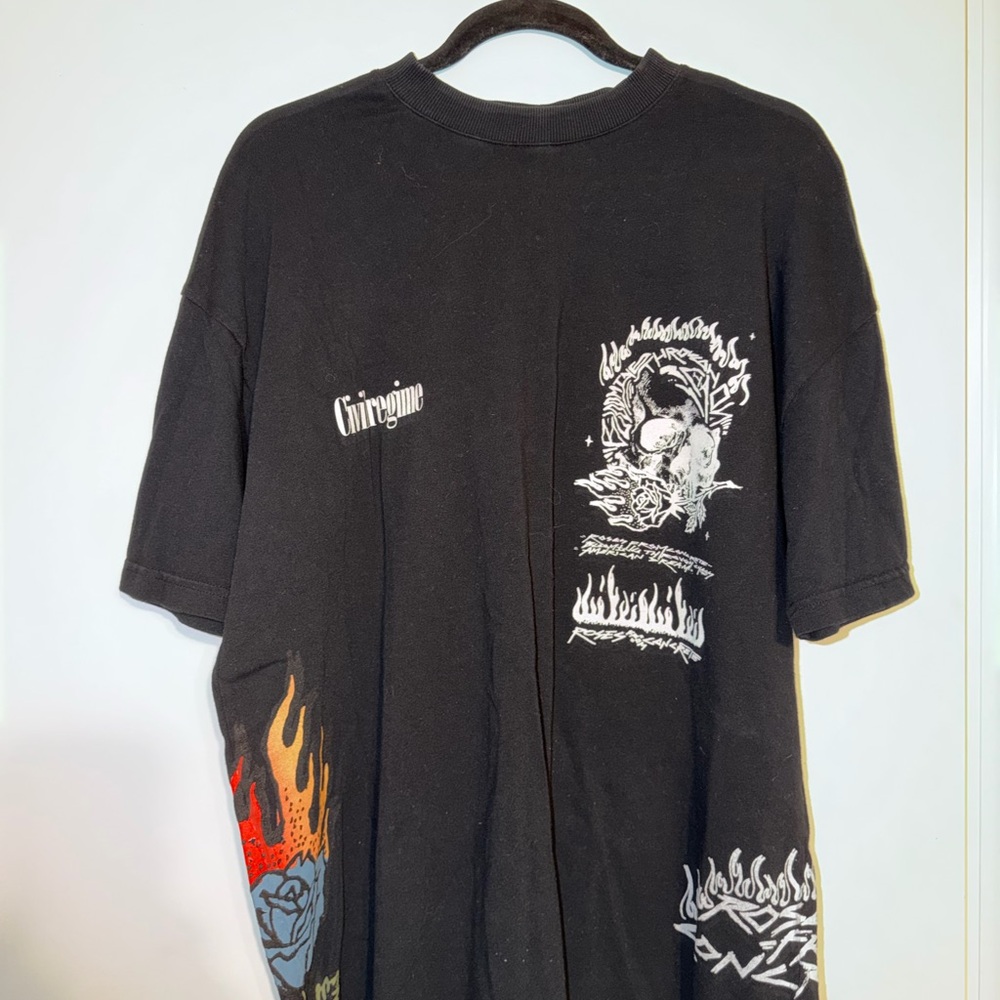 Civil Regime Black T Shirt